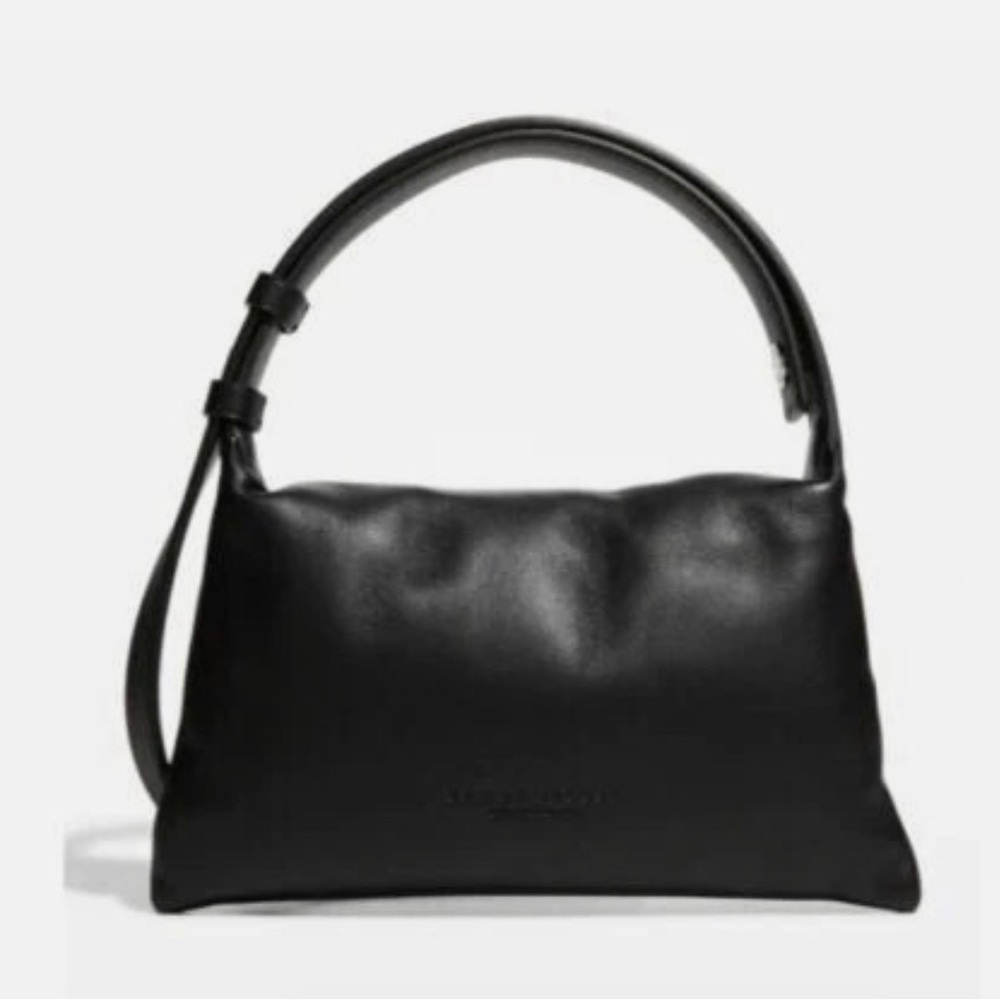 Simon Miller B6715 Black Puffin Medium Faux Leather Hobo